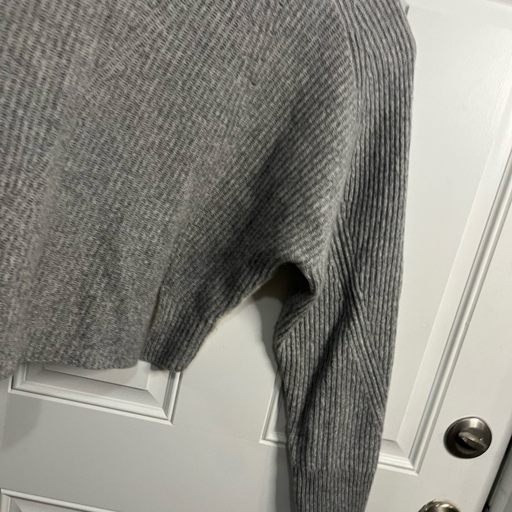 RAG & BONE
Pierce Colorblock Rib Cashmere Boxy Fit Knit Half Zip Sweater Gray XS - Picture 12 of 13